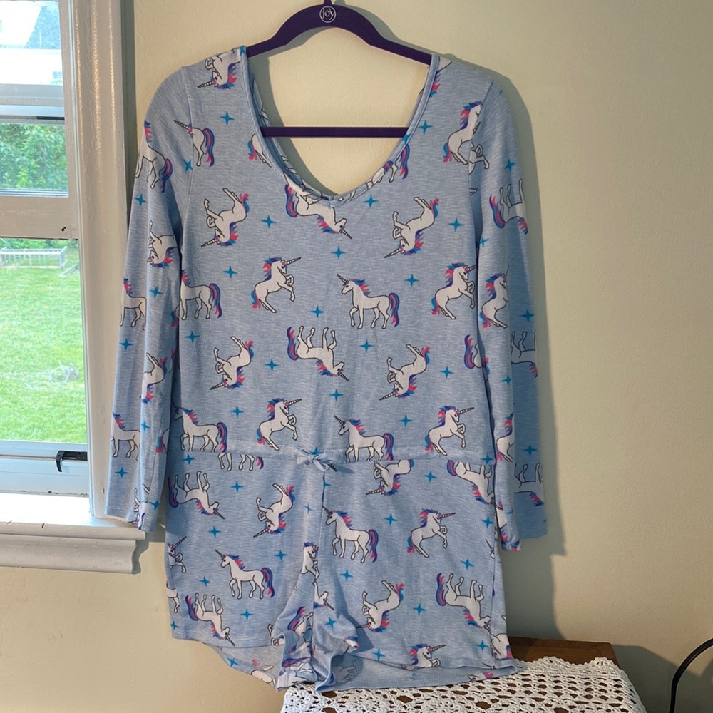 Unicorn pajama romper